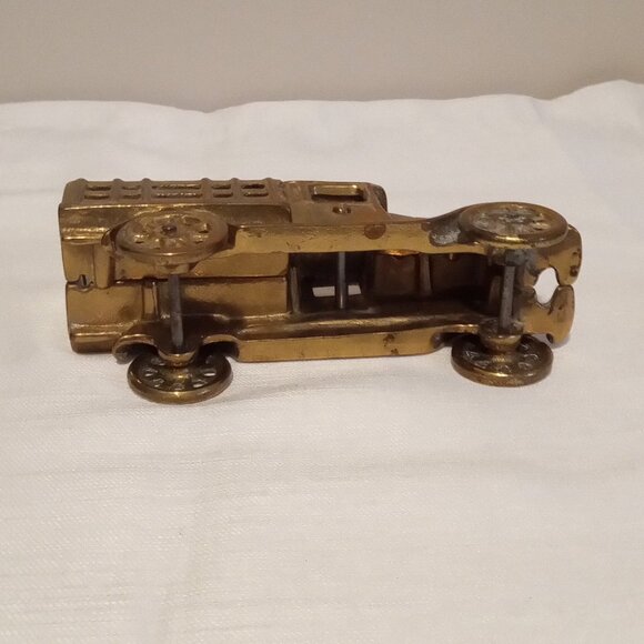 Vintage Model Brass Farm Delivery Truck - Picture 4 of 9